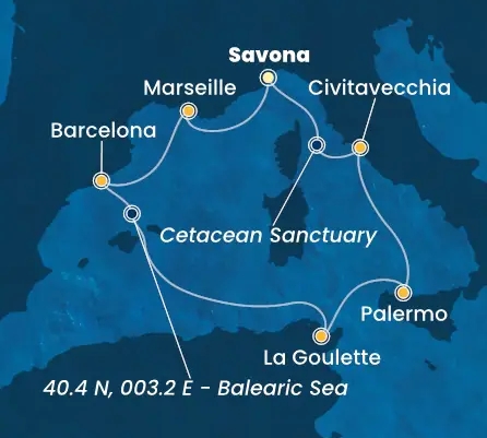 Nyugat-Mediterrán kalandozás Húsvétkor csoportos hajóút