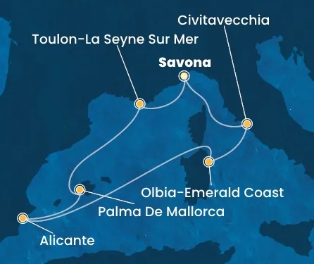 Baleár- és Tirrén-tengeri ékkövek csoportos hajóút