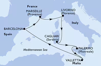 Kalandozás a Földközi-tengeren csoportos hajóút